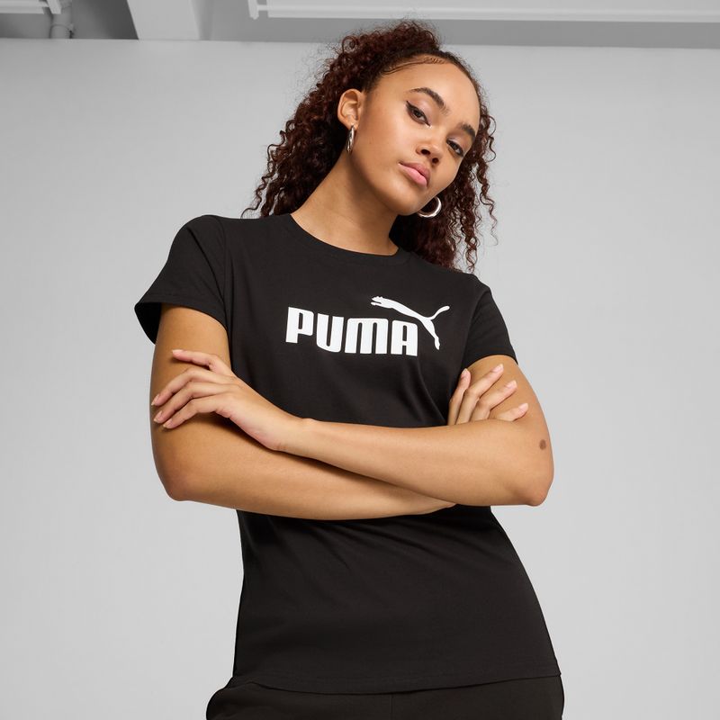 Donna PUMA ESS No. 1 Logo Tee puma nero 3