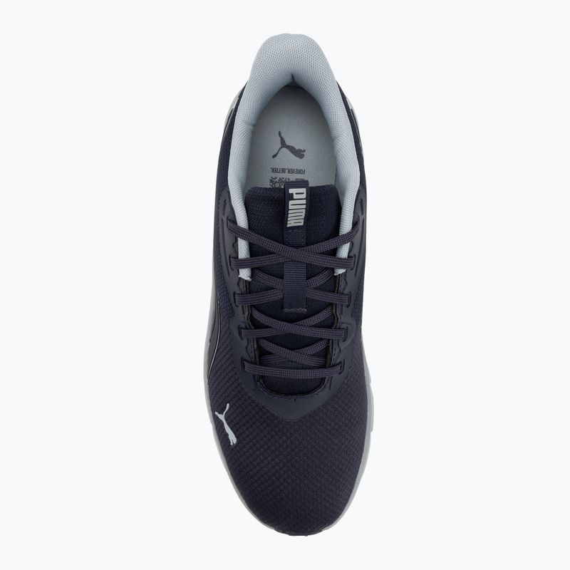 PUMA Flexfocus Lite Modern Woven scarpa da corsa blu navy/grigio medio freddo 5