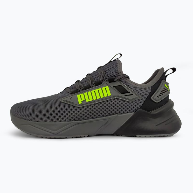 PUMA Retaliate 3 Unwavered scarpe da corsa puma nero / cool grigio scuro / giallo allarme 8