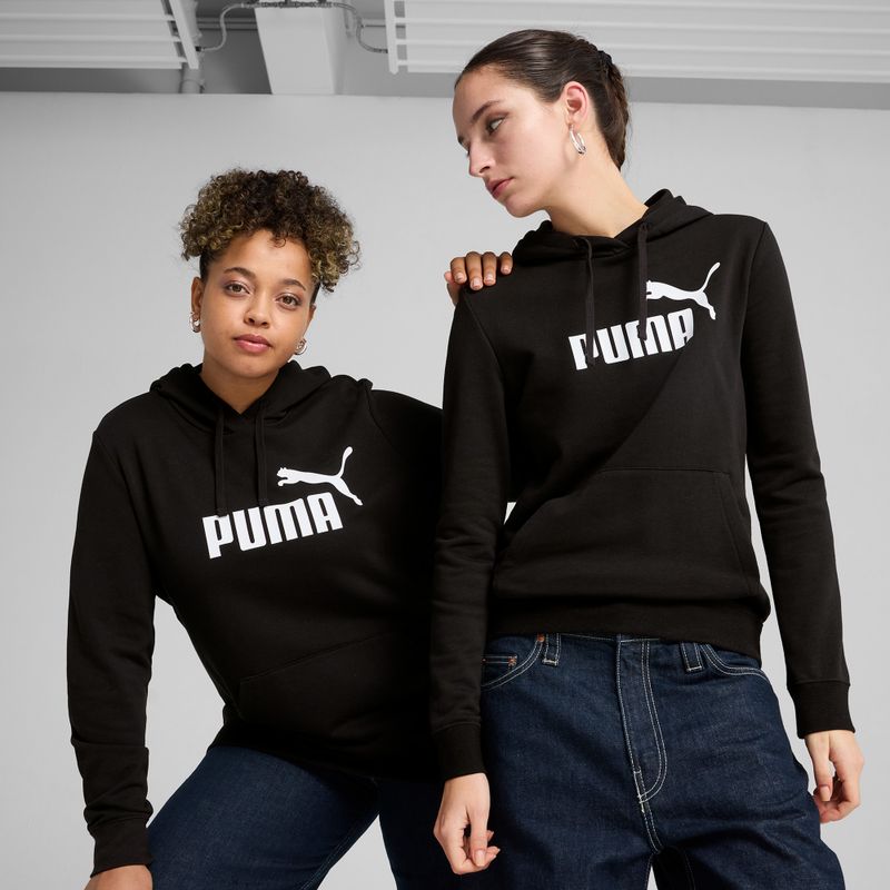 Felpa con cappuccio PUMA ESS No. 1 Logo Donna puma nero 3