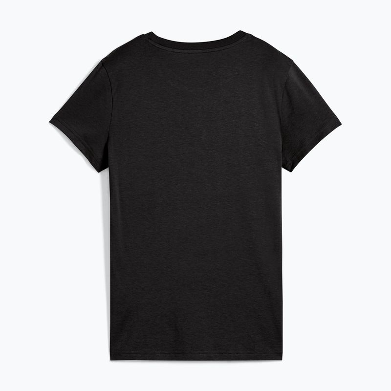 PUMA ESS Metallic No. 1 Logo Tee Donna puma nero/oro metallizzato 2