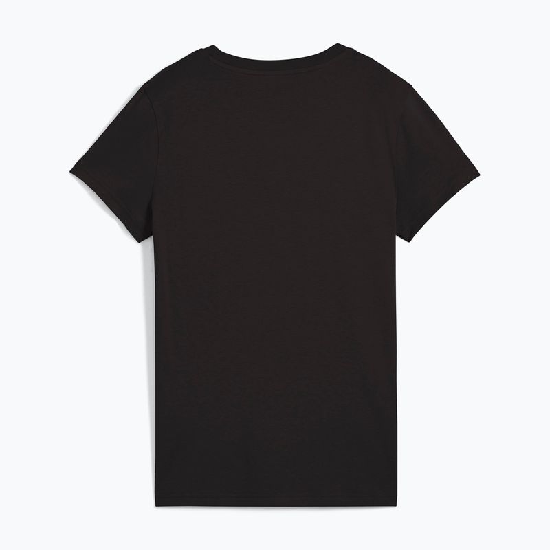 Donna PUMA ESS Metallic No. 1 Logo Tee puma nero/argento metallico 2