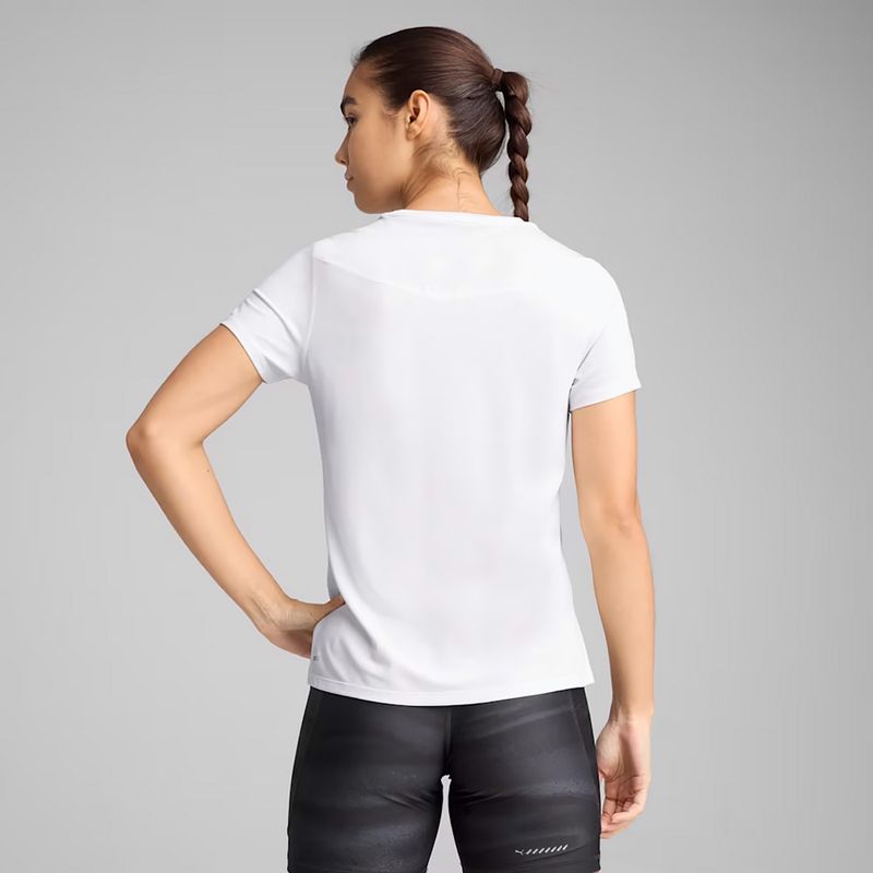 Maglietta da corsa da donna PUMA Run Graphic Mesh Tee puma bianco 5