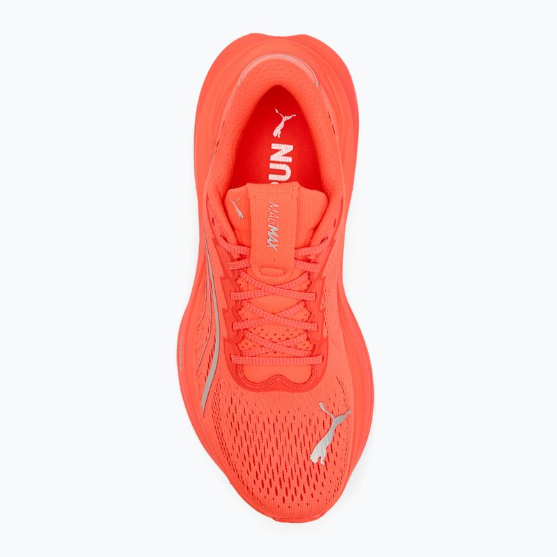 Scarpe da corsa da donna PUMA MagMax Nitro rosso incandescente/puma argento 5