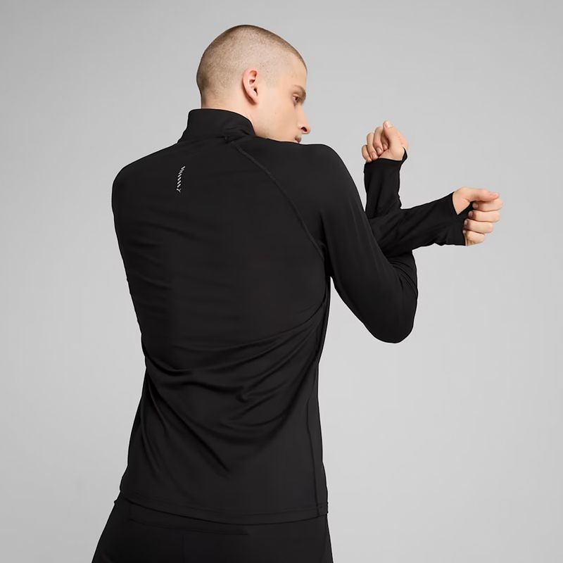Felpa da corsa PUMA Run Velocity Cloudspun 1/4 Zip Uomo puma nero 5