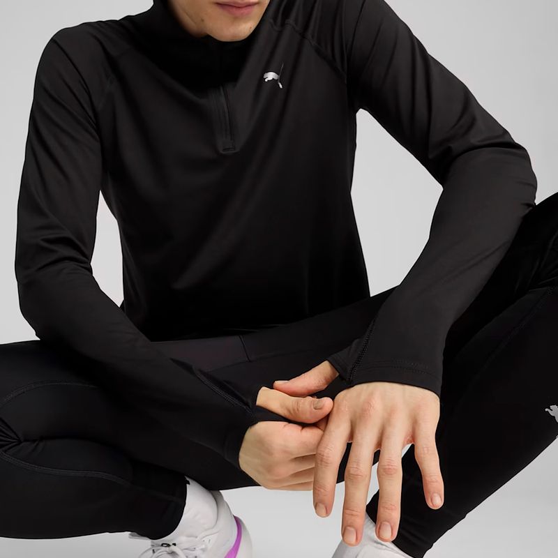 Felpa da corsa PUMA Run Velocity Cloudspun 1/4 Zip Uomo puma nero 6