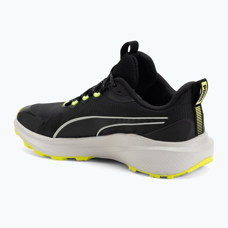 PUMA Skyrocket Lite Trail scarpe da corsa puma nero / grigio piuma / giallo allarme 3