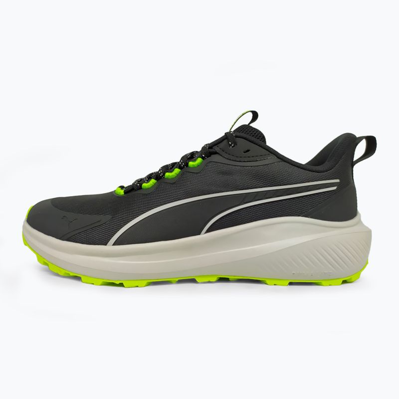 PUMA Skyrocket Lite Trail scarpe da corsa puma nero / grigio piuma / giallo allarme