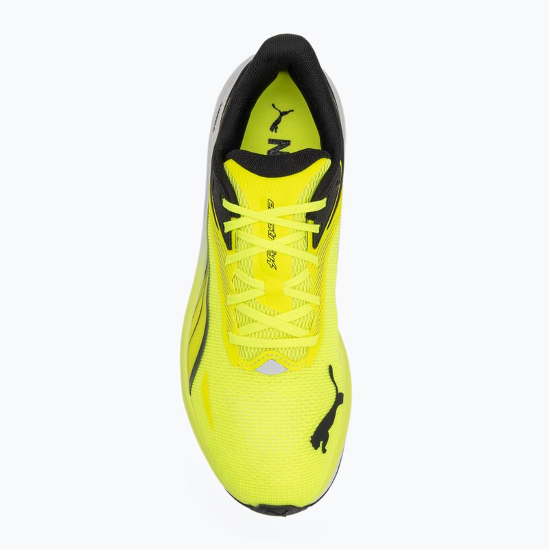 Scarpe da corsa da uomo PUMA Electrify Nitro 4 allerta giallo/grigio piuma/puma nero 5