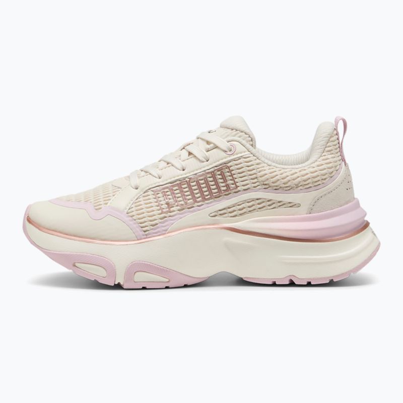 Scarpe da corsa da donna PUMA Softride Divine Metal neve alpina/bianco caldo/rosa malva