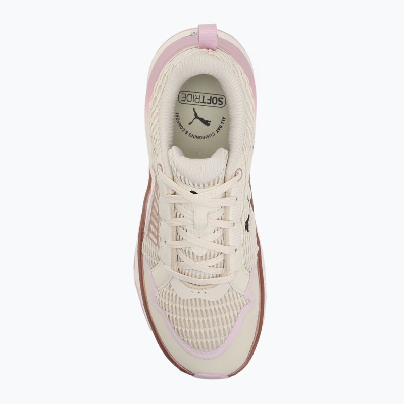 Scarpe da corsa da donna PUMA Softride Divine Metal neve alpina/bianco caldo/rosa malva 5