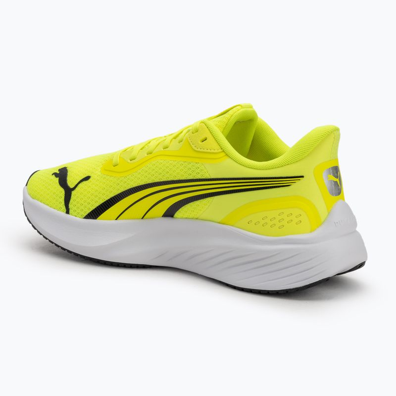 PUMA Pounce Lite, scarpa da corsa di colore giallo e nero 3