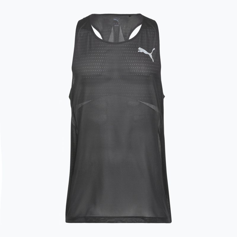 Maglietta da corsa da uomo PUMA Raceday Ultraspun Singlet puma nero