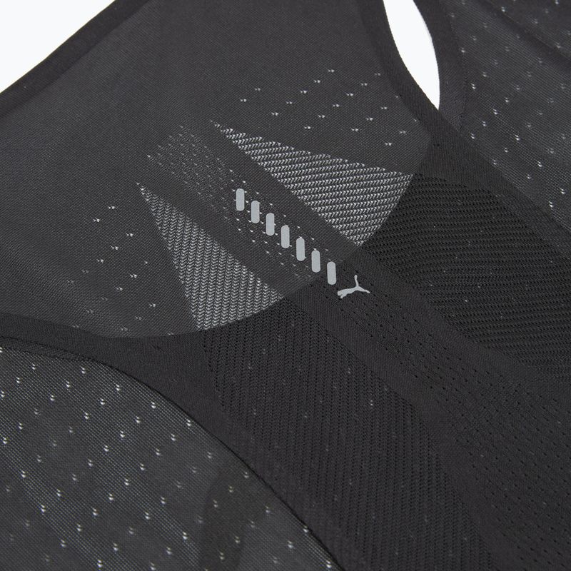 Maglietta da corsa da uomo PUMA Raceday Ultraspun Singlet puma nero 4