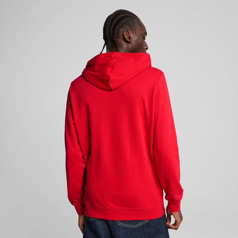 Felpa con cappuccio PUMA ESS No. 1 Logo TR da uomo, rosso per sempre 4
