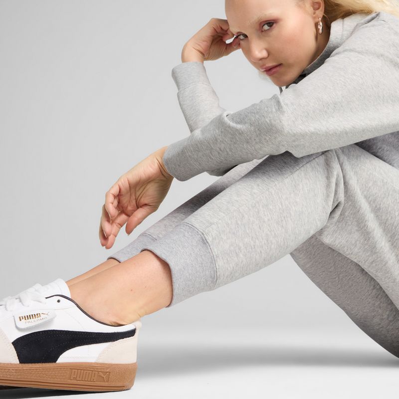 Donna PUMA ESS Small No. 1 Logo Sweatpants TR CL grigio chiaro heather 3