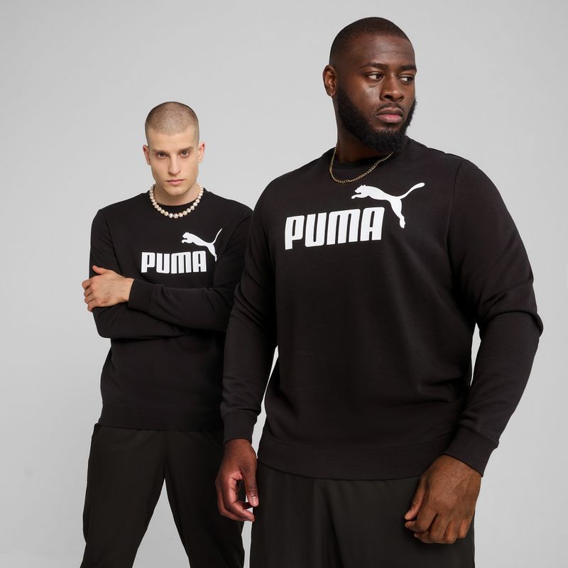 Felpa PUMA ESS No. 1 Logo Crew TR Uomo puma nero 3
