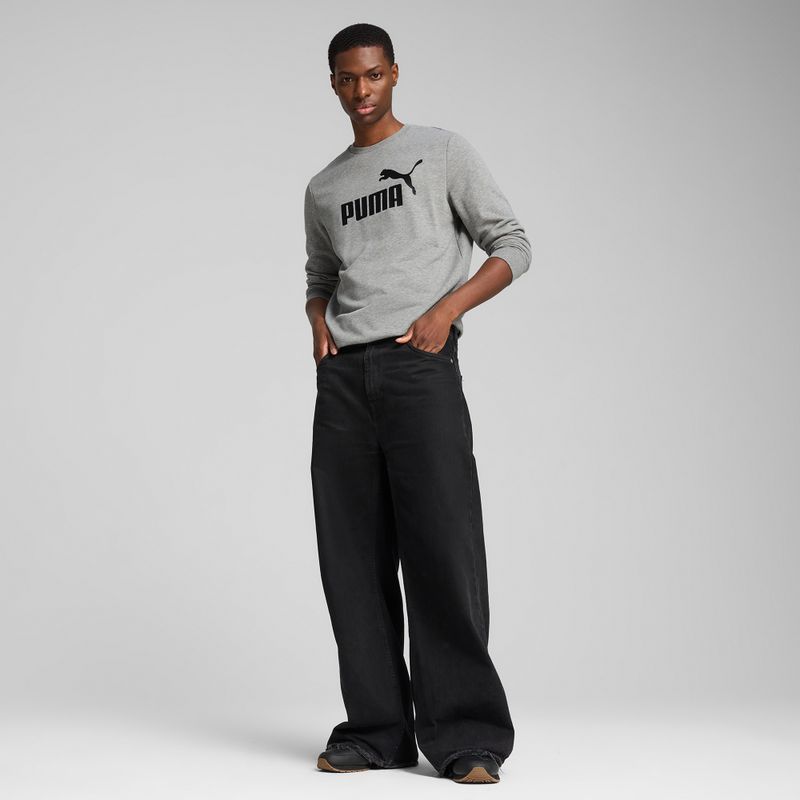 Felpa da uomo PUMA ESS No. 1 Logo Crew TR grigio erica medio 5