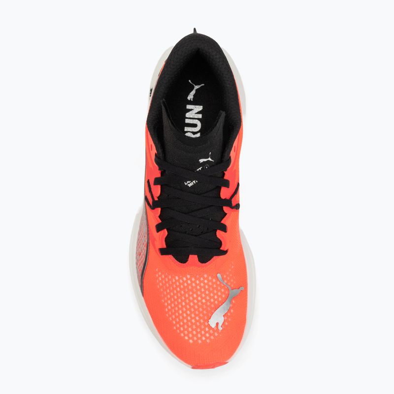 PUMA Deviate Nitro 3 scarpe da corsa da uomo rosso incandescente/nero pumaa 5
