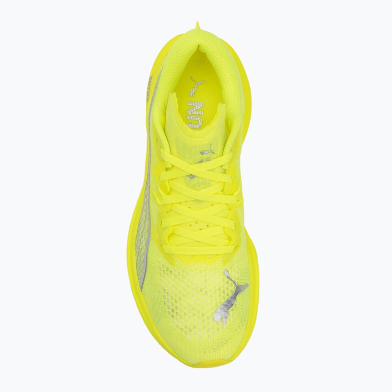 Scarpe da corsa da donna PUMA Deviate Nitro 3 allerta giallo/puma argento 5