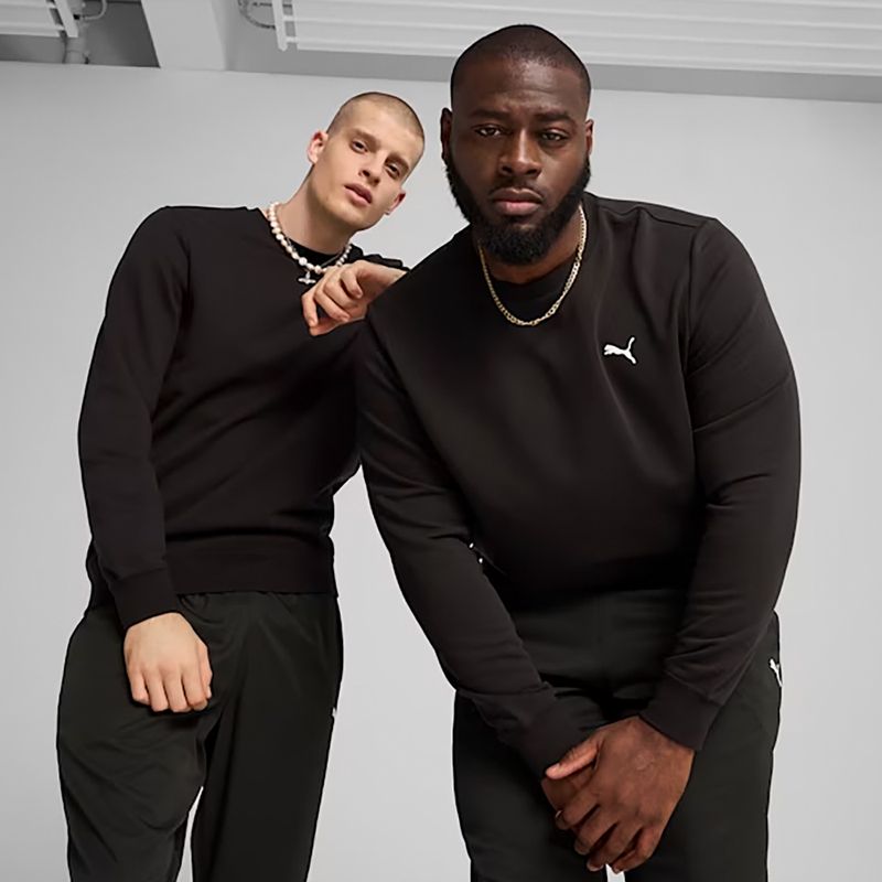 Felpa PUMA ESS Crew TR Uomo puma nero 3