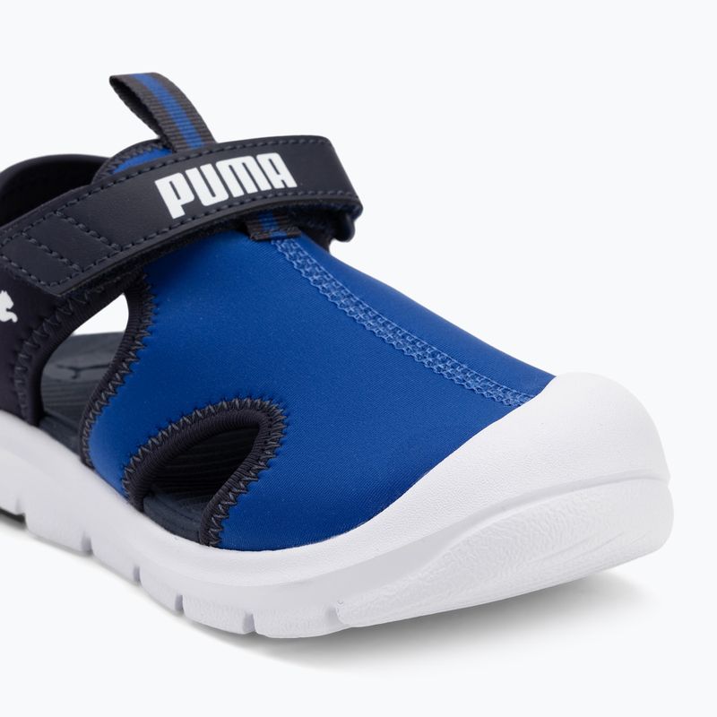 PUMA Fun Racer Sandal V PS sandali per bambini blu vivido/puma bianco/nuova marina 7