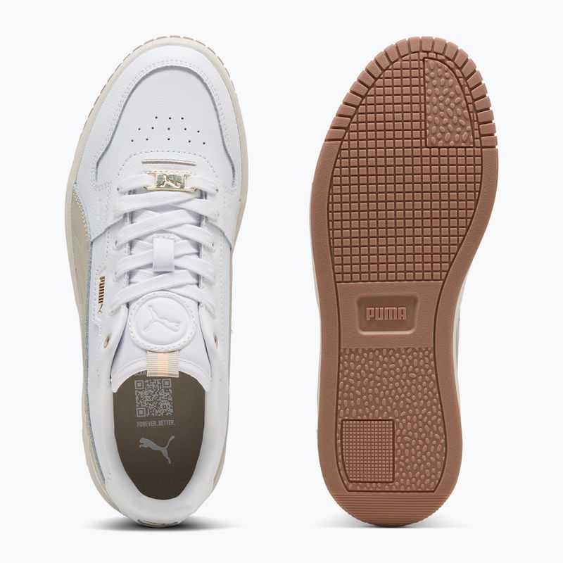 PUMA Carina Street Lux scarpe da donna puma bianco/deserto polvere/puma oro 3