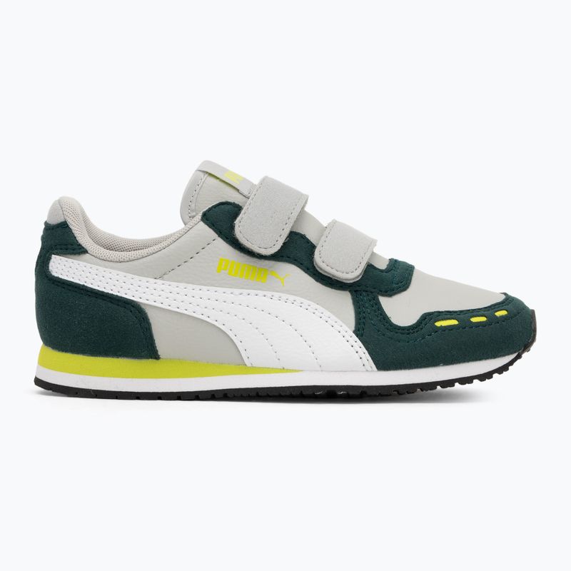 PUMA Cabana Racer SL 20 V PS scarpe junior coollightgray/pumawhite/darkmyrtle/limesmash 2