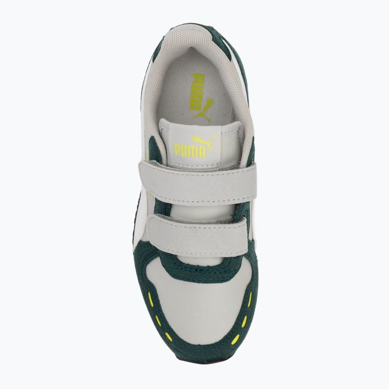 PUMA Cabana Racer SL 20 V PS scarpe junior coollightgray/pumawhite/darkmyrtle/limesmash 5