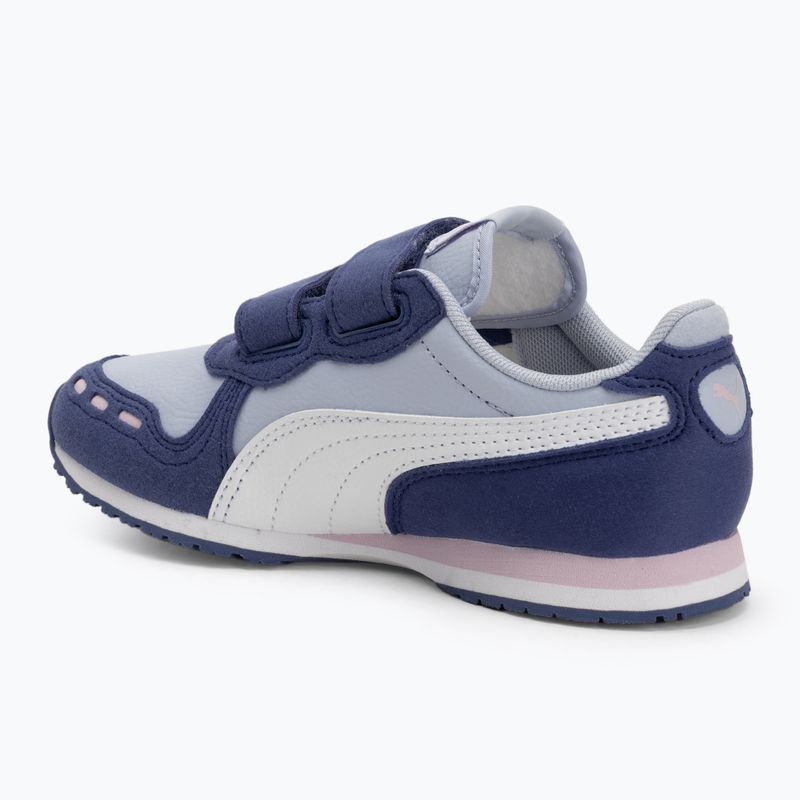 PUMA Cabana Racer SL 20 V PS clima fresco/puma bianco/blu cristallo/rosa malva scarpe junior 3