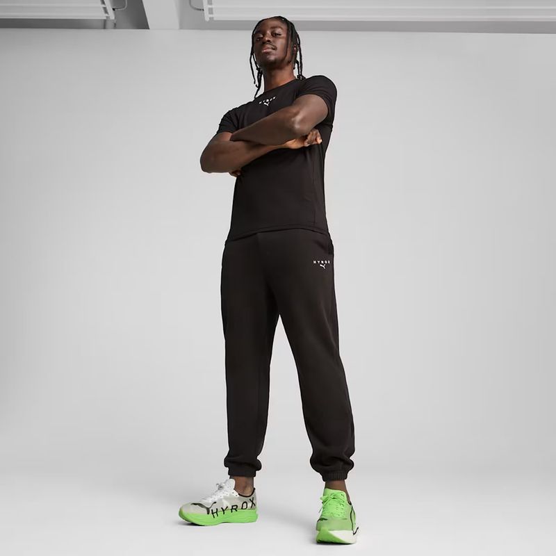 Pantaloni da uomo PUMA Hyrox Fleece neri 6