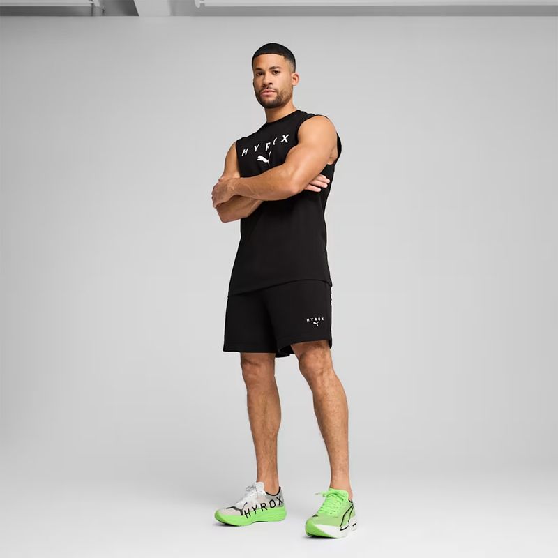 Maglietta da allenamento uomo PUMA x HYROX Cutoff Tank nera 3