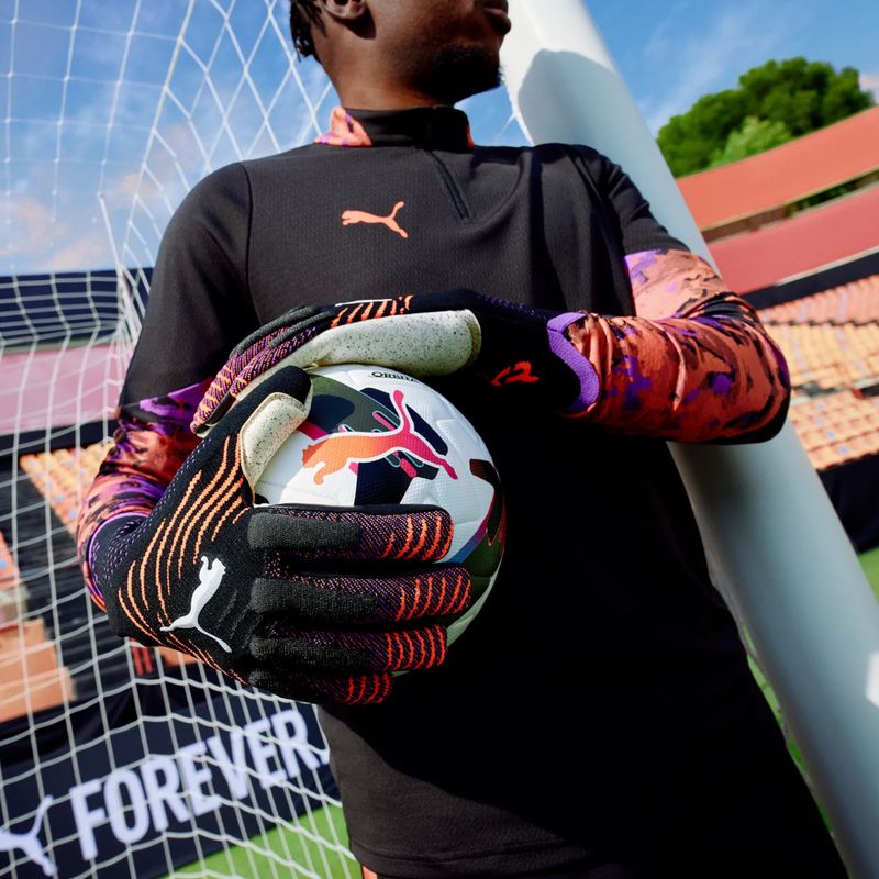 PUMA Future Ultimate NC guanti da portiere puma nero/rosso brillante/viola glimmer 6