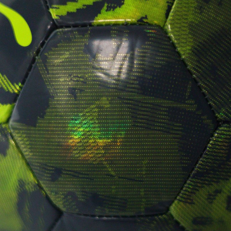 PUMA Cup Football Graphic allarme giallo / bagliore verde / grigio galattico dimensioni 5 3