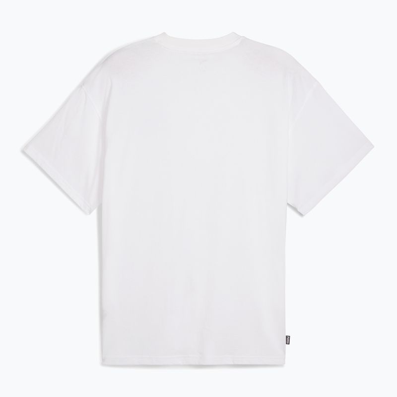 Maglia da basket da uomo PUMA Jaws Core Tee II puma bianco 2