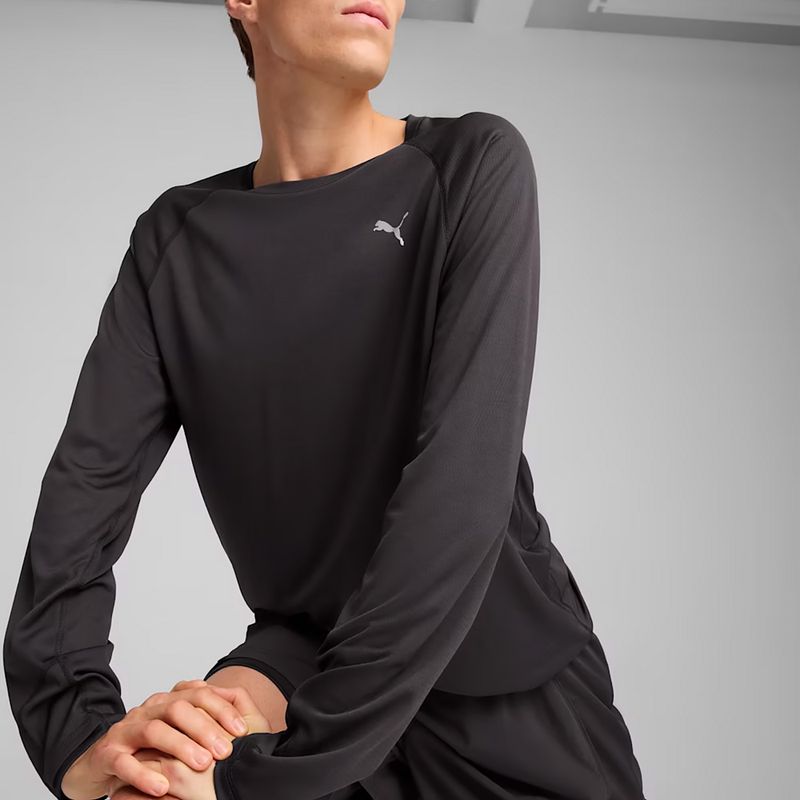Maniche lunghe da corsa da uomo PUMA Run Velocity Poly puma nero 6