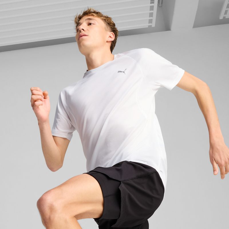 Maglietta da corsa da uomo PUMA Run Velocity Tee Poly puma bianco 3
