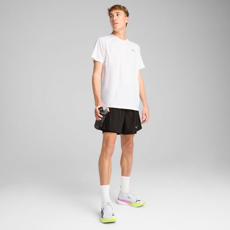 Maglietta da corsa da uomo PUMA Run Velocity Tee Poly puma bianco 5