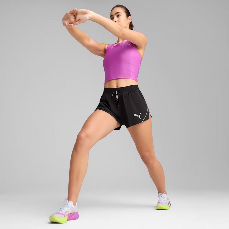 Pantaloncini da corsa da donna PUMA Raceday Ultrawave 3" Split puma nero 4
