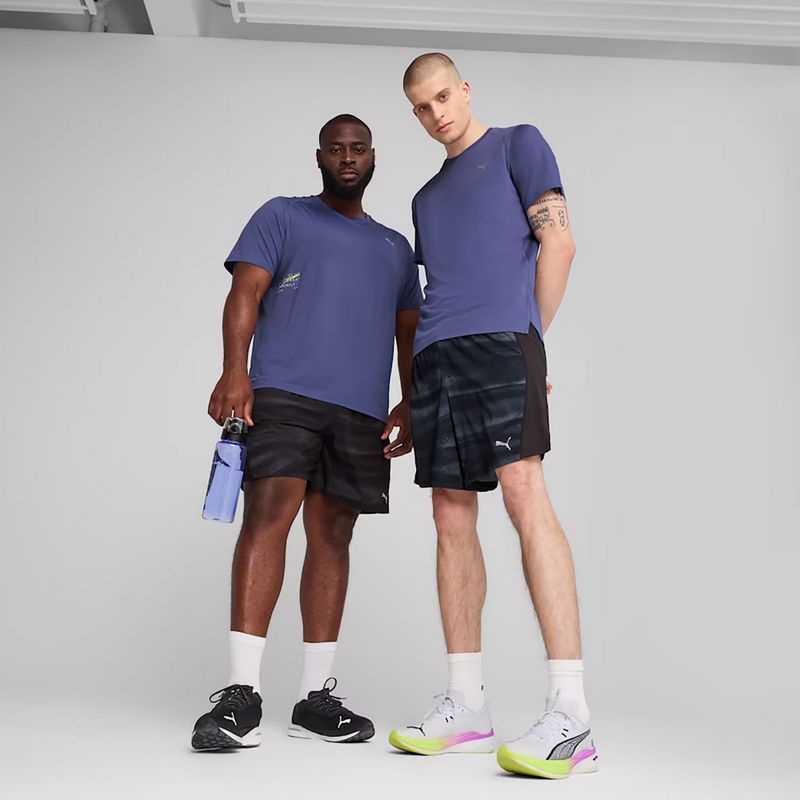 Pantaloncini da corsa da uomo PUMA Run Velocity AOP 7" puma nero 3