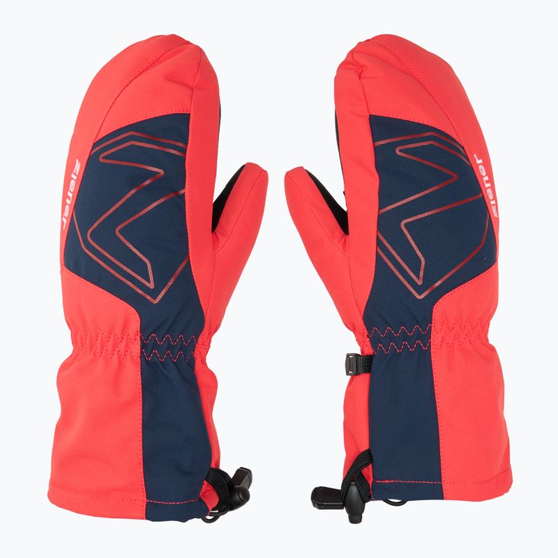 ZIENER Lavalino Guanti da sci per bambini Aquashield AW Mitten rosso fuoco 3