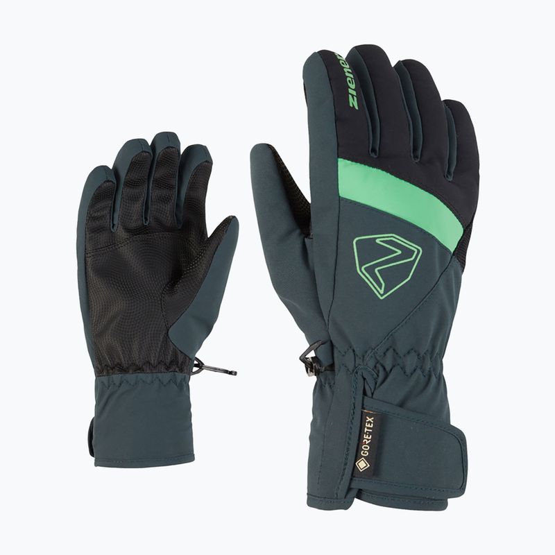 ZIENER Guanti da sci per bambini Leif GTX giungla scura 6