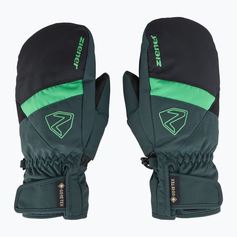 Guanti da sci per bambini ZIENER Levin GTX Mitten dark jungle 3