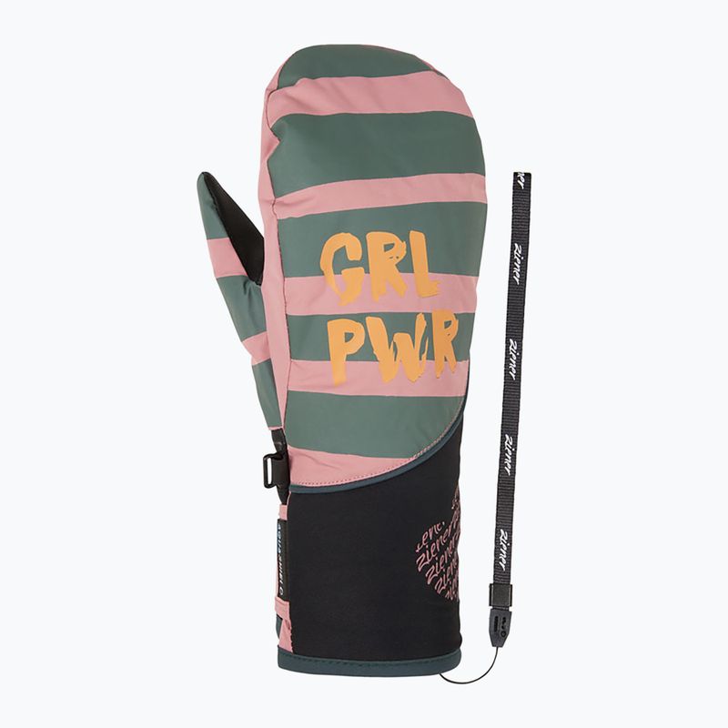 ZIENER Guanti da sci per bambini Liwani Aquashield PR Mitten fiore di rosa 2