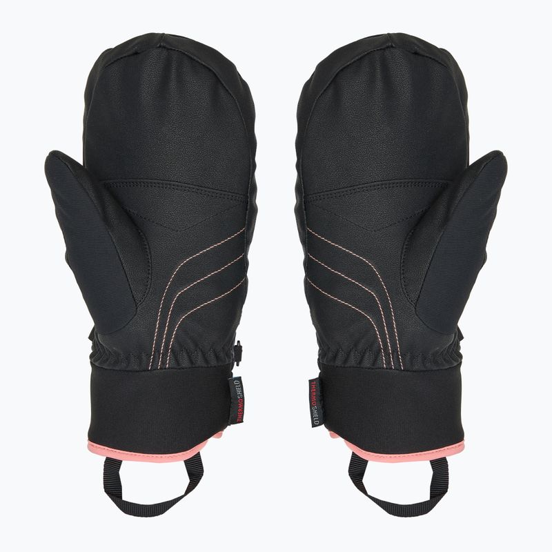 ZIENER Guanti da sci per bambini Luron Aquashield PR Mitten nero/rosa vani 2