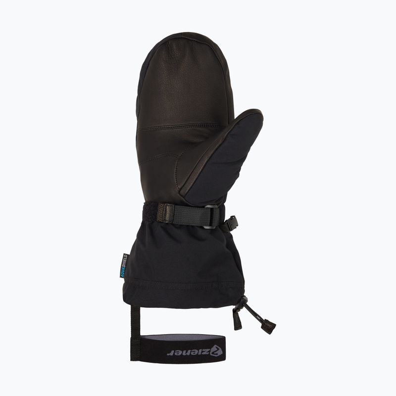 Guanto da sci da uomo ZIENER Gaikus Aquashield AW nero alpino 9