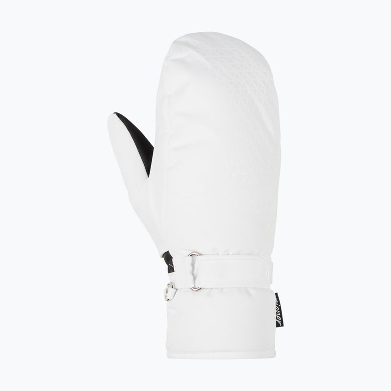 Guanti da sci da donna ZIENER Kisar Aquashield Mitten bianco 2