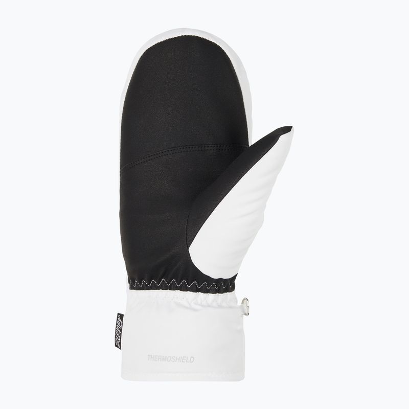 Guanti da sci da donna ZIENER Kisar Aquashield Mitten bianco 3