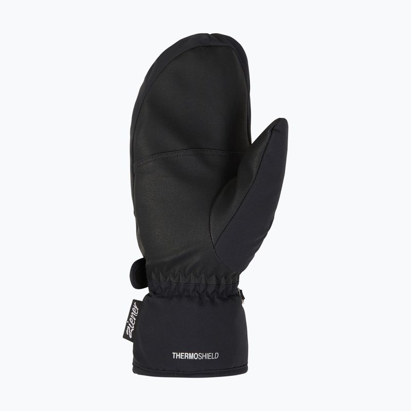 Guanti da sci da donna ZIENER Kisar Aquashield Mitten nero 2