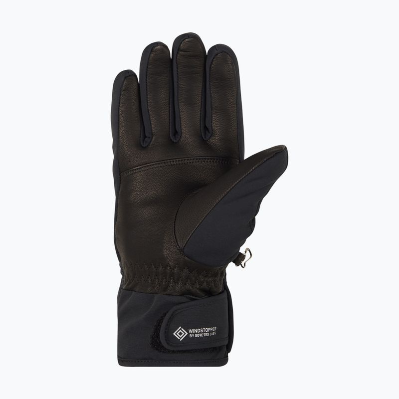 Guanti da sci da donna ZIENER Karoi WS PR nero/rosa metallizzato 8
